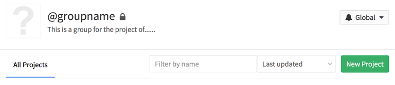 Gitlab group projects