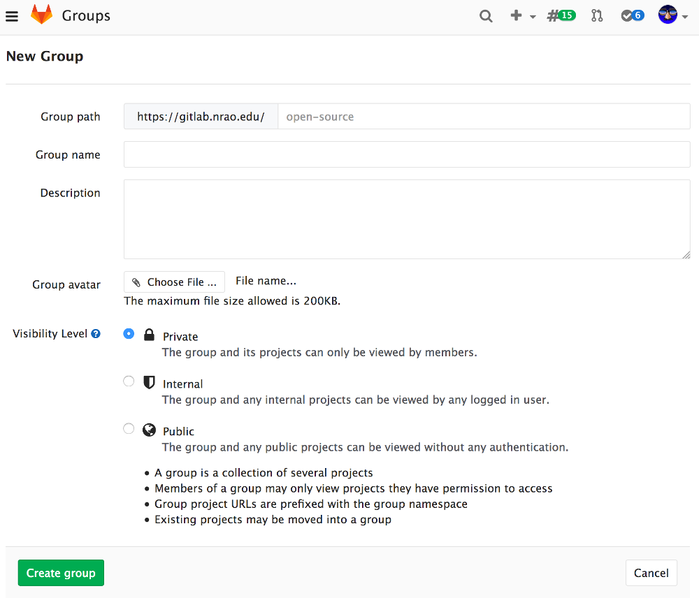 Create new team