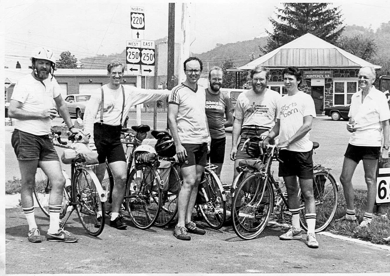 Biking from Charlottesville to Green Bank, 1984